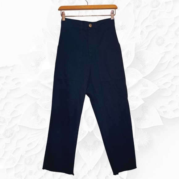 Big Bud Press Black Raw Hem Work Pants